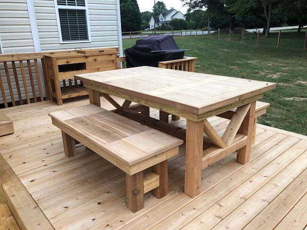 Greensboro custom cedar outdoor furniture