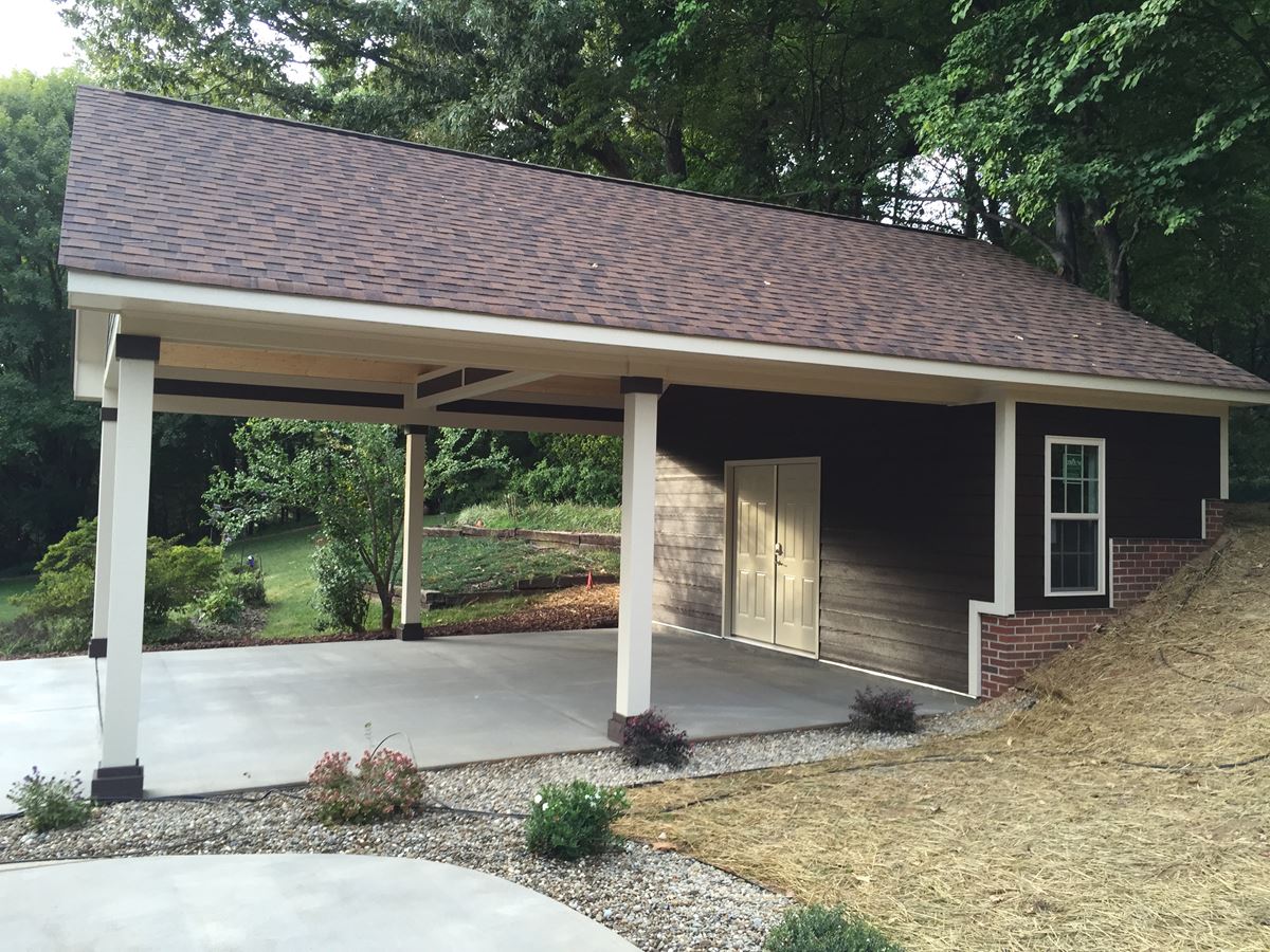 Carport Project with New Driveway in Greensboro, NC