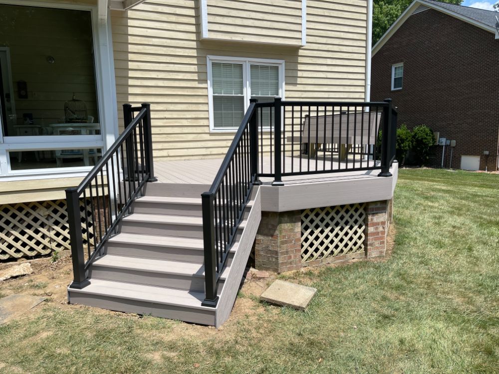 Deck Resurface and Composite Built Custom Bench in High Point, NC