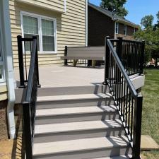 Deck resurface and composite built custom bench 003