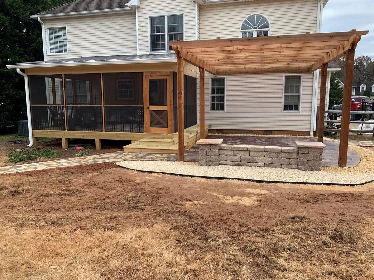 Screen Porch, Pergola, and Patio Project in Greensboro, NC