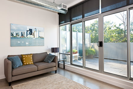 Vinyl composite sliding glass door